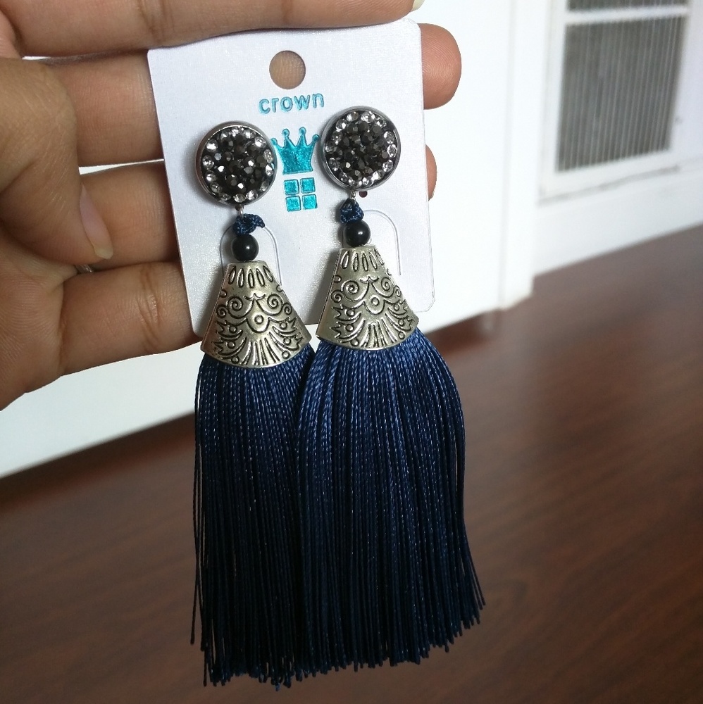 Silk threaded earrings